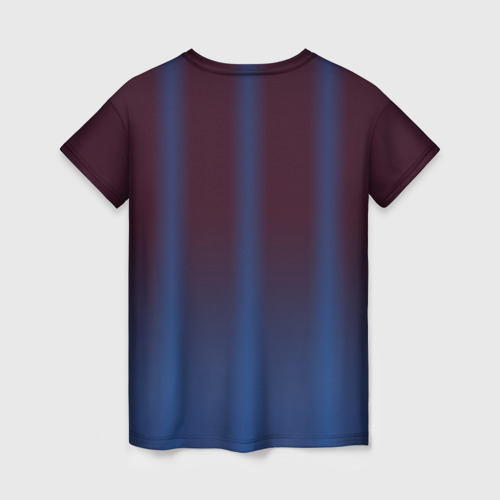 Женская футболка 3D FC Barcelona Gradient, цвет 3D печать - фото 2