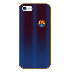 Чехол для iPhone 5/5S матовый FC Barcelona Gradient