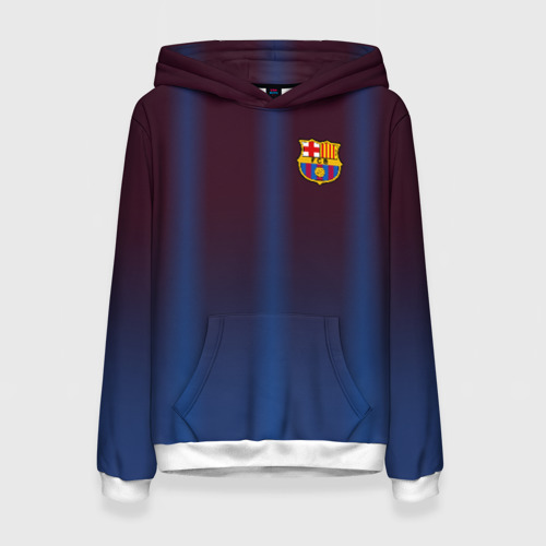 Женская толстовка 3D FC Barcelona Gradient, цвет 3D печать