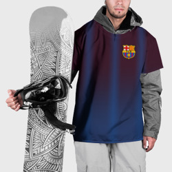 Накидка на куртку 3D FC Barcelona Gradient