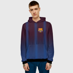 Мужская толстовка 3D FC Barcelona Gradient - фото 2