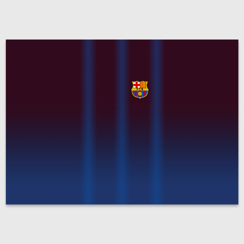 Поздравительная открытка FC Barcelona Gradient, цвет белый