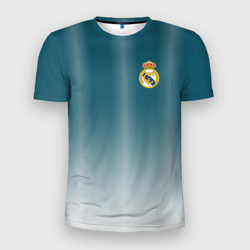 Мужская футболка 3D Slim Real Madrid 2018 Gradient, цвет 3D печать