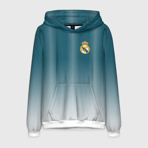 Мужская толстовка 3D Real Madrid 2018 Gradient, цвет белый