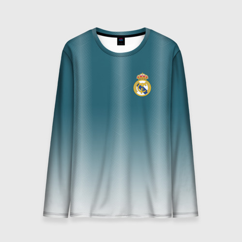 Мужской лонгслив 3D Real Madrid 2018 Gradient