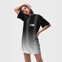 Платье-футболка 3D BMW 2018 Black Gradient - фото 2