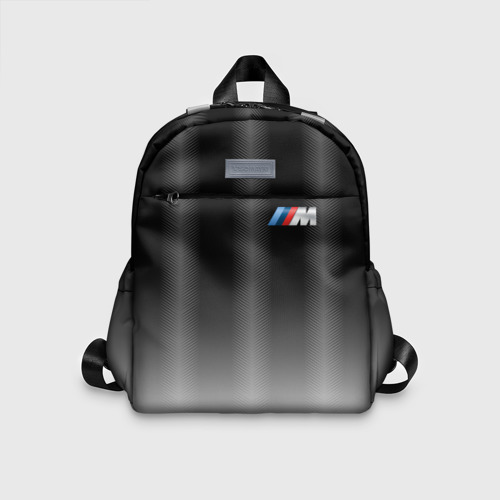 Детский рюкзак 3D с принтом BMW 2018 Black Gradient, вид спереди #2