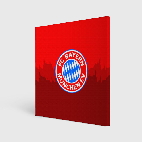 Холст квадратный FC Bayern 2018 Paints, цвет 3D печать