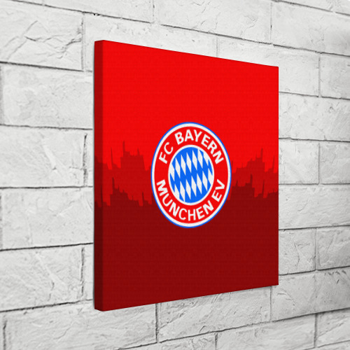 Холст квадратный FC Bayern 2018 Paints, цвет 3D печать - фото 3