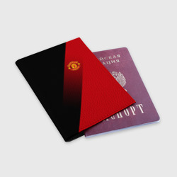 Обложка для паспорта матовая кожа Manchester United Элита - фото 2