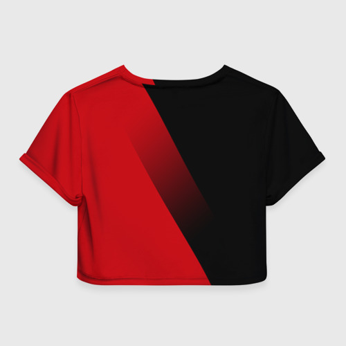 Женская футболка Crop-top 3D Manchester United Элита, цвет 3D печать - фото 2