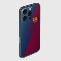 Чехол для iPhone 16 Pro силиконовый с защитой камеры FC Barcelona Barca ФК Барселона - фото 2