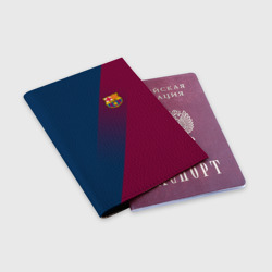 Обложка для паспорта матовая кожа FC Barcelona Barca ФК Барселона - фото 2