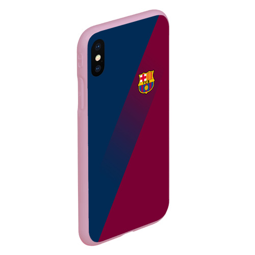 Чехол для iPhone XS Max матовый FC Barcelona Barca ФК Барселона, цвет розовый - фото 3