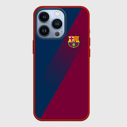 Чехол для iPhone 13 Pro FC Barcelona Barca ФК Барселона, цвет красный