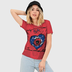 Женская футболка 3D Slim The Cure Wish 1992 - фото 2