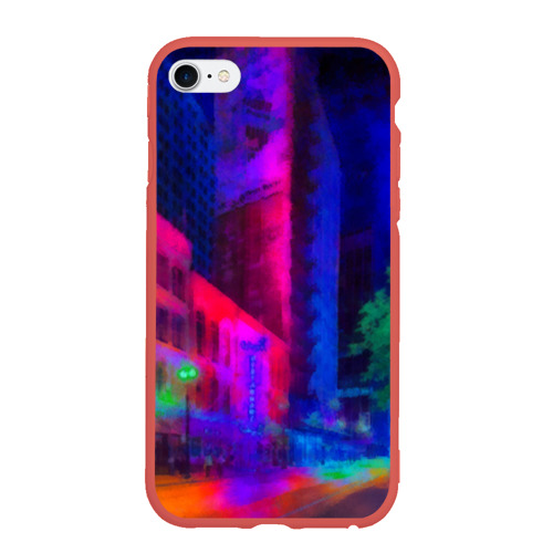 Чехол для iPhone 6Plus/6S Plus матовый Neon city Фото 01 Чехол для iPhone 6Plus/6S Plus матовый Neon city Фото 01