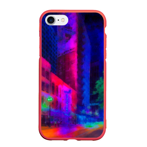 Чехол для iPhone 7/8 матовый Neon city Фото 01 Чехол для iPhone 7/8 матовый Neon city Фото 01