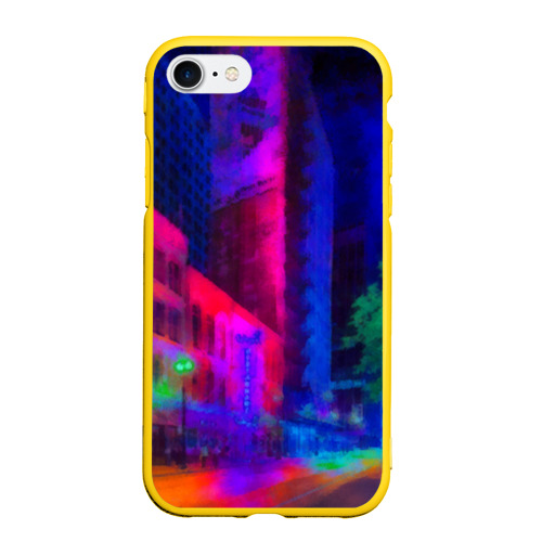 Чехол для iPhone 7/8 матовый Neon city Фото 01 Чехол для iPhone 7/8 матовый Neon city Фото 01