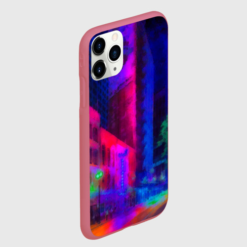 Чехол для iPhone 11 Pro матовый Neon city Фото 01 Чехол для iPhone 11 Pro матовый Neon city Фото 01