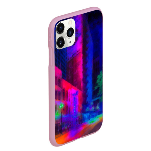 Чехол для iPhone 11 Pro Max матовый Neon city - фото 3