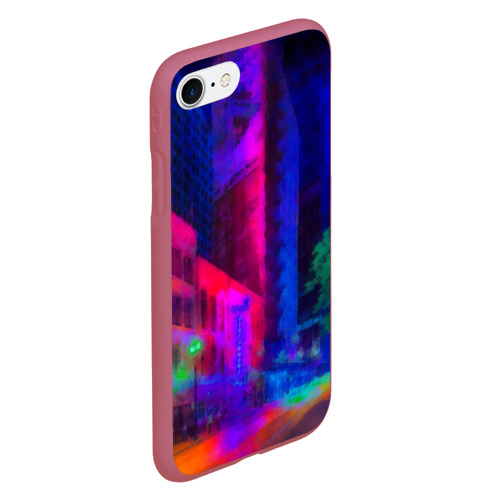Чехол для iPhone 7/8 матовый Neon city Фото 01 Чехол для iPhone 7/8 матовый Neon city Фото 01