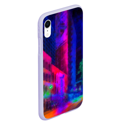 Чехол для iPhone XR матовый Neon city Фото 01 Чехол для iPhone XR матовый Neon city Фото 01