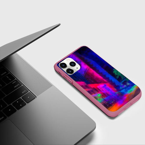 Чехол для iPhone 11 Pro матовый Neon city Фото 01 Чехол для iPhone 11 Pro матовый Neon city Фото 01