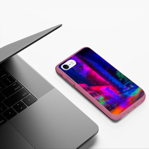 Чехол для iPhone 7/8 матовый Neon city Фото 01 Чехол для iPhone 7/8 матовый Neon city Фото 01