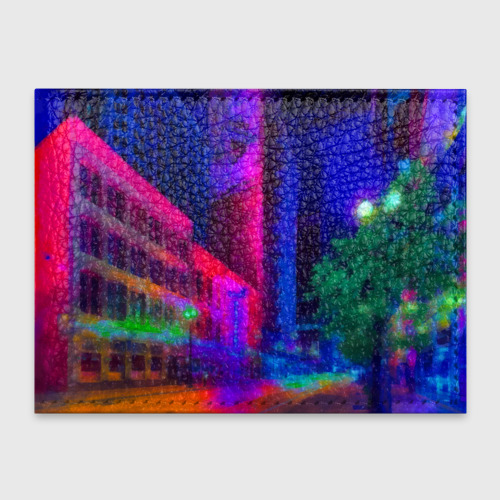 Обложка для студенческого билета Neon city Фото 01 Обложка для студенческого билета Neon city Фото 01