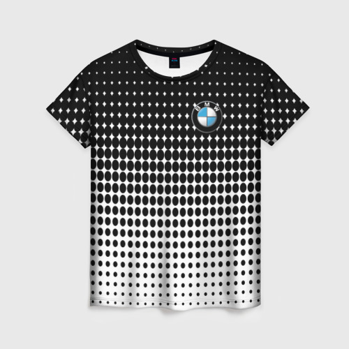 Женская футболка 3D BMW 2018 Black and White IV, цвет 3D печать