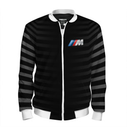 Мужской бомбер 3D BmW m black & grey