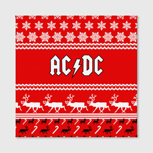 Холст квадратный Праздничный AC/DC, цвет 3D печать - фото 2