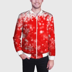 Мужской бомбер 3D Новогоднее чудо 1 - фото 2
