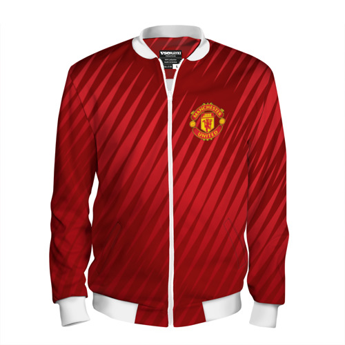 Мужской бомбер 3D Manchester United Sportwear, цвет белый