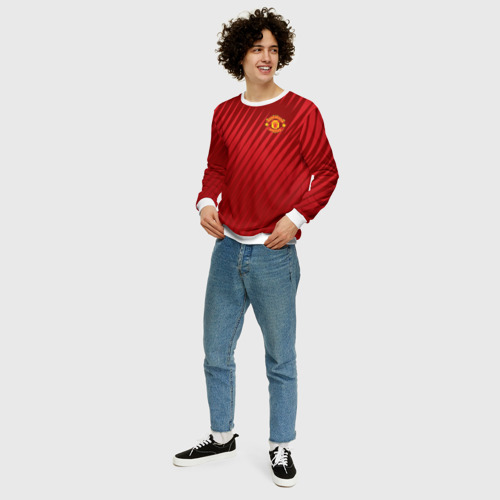 Мужской свитшот 3D Manchester United Sportwear, цвет белый - фото 5
