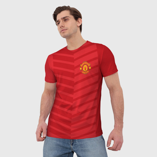 Мужская футболка 3D Manchester United 2018 Reverse, цвет 3D печать - фото 3