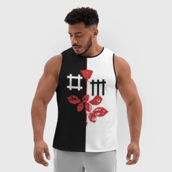 Мужская спортивная майка 3D Depeche Mode - фото 2