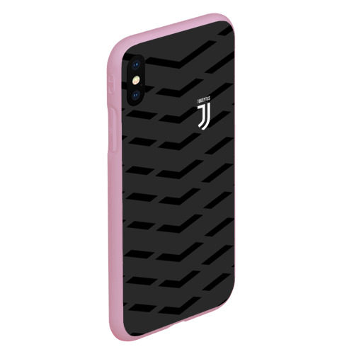 Чехол для iPhone XS Max матовый Juventus Ювентус, цвет розовый - фото 3