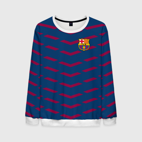 Мужской свитшот 3D FC Barca 2018 Creative uniform, цвет белый