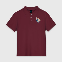 Женское поло хлопок Большая волна в Канагаве