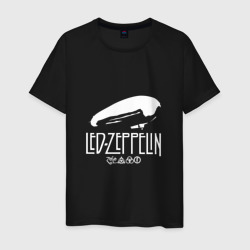 Мужская футболка хлопок Led Zeppelin дирижабль