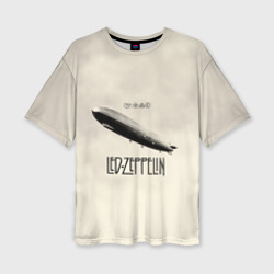 Женская футболка oversize 3D Led Zeppelin