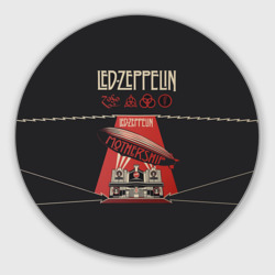 Круглый коврик для мышки Led Zeppelin