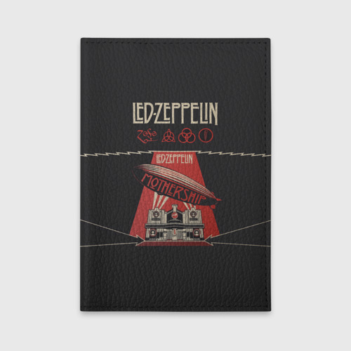 Обложка для автодокументов Led Zeppelin, цвет оранжевый