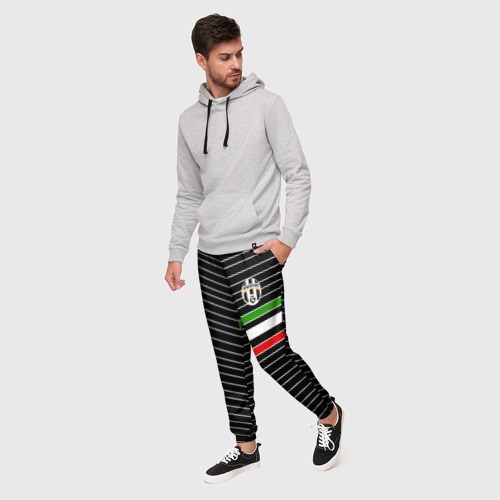 Мужские брюки 3D Juventus 2018 Италия, цвет 3D печать - фото 3