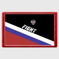 Магнит 45*70 Fight Russia герб и флаг