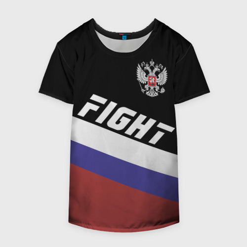 Накидка на куртку 3D Fight Russia герб и флаг, цвет 3D печать - фото 4