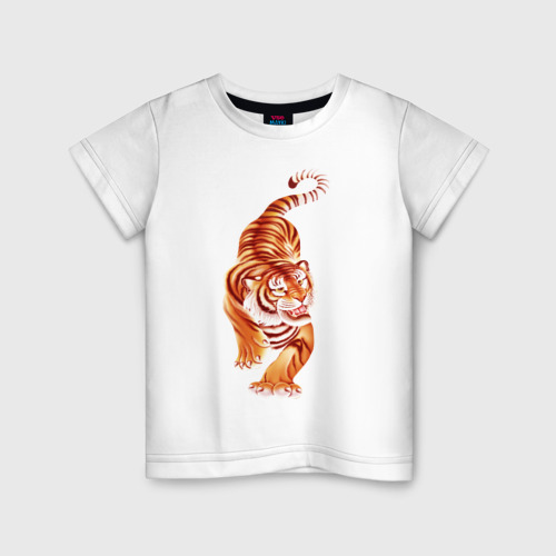Детская футболка хлопок Тигр