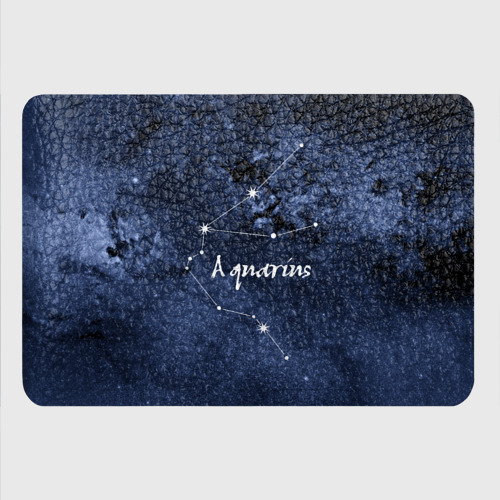 Картхолдер с принтом Водолей Aquarius, цвет черный - фото 4